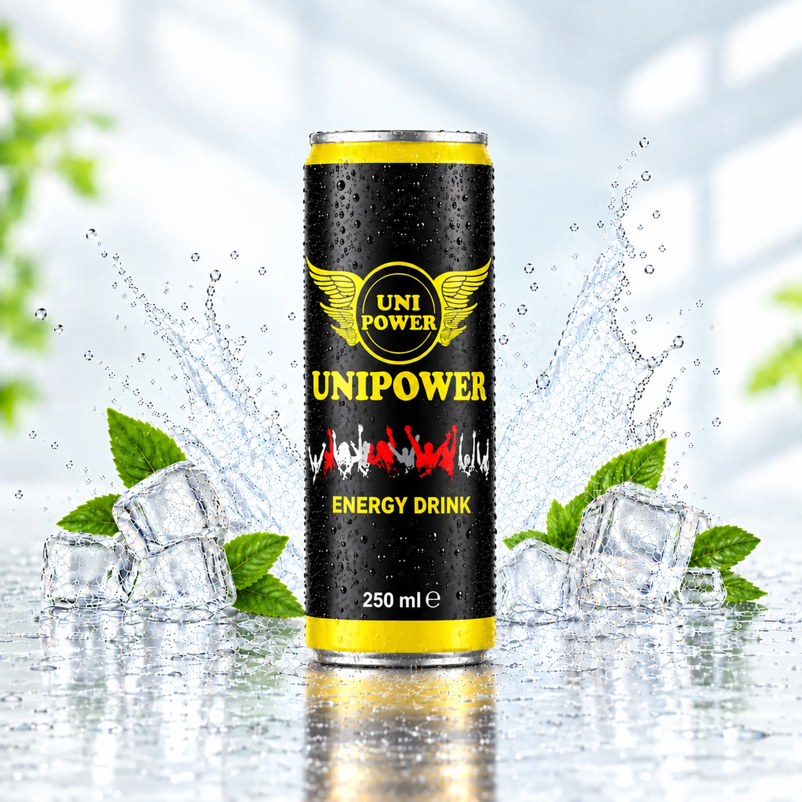 Uni Power 250 ml energy drink can